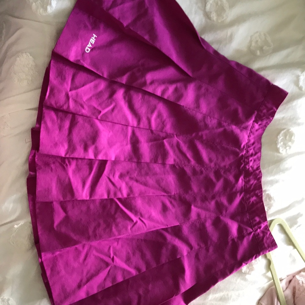 Vintage tennis style skirt in fuchsia size 8